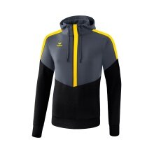 Erima Hoodie Squad (Cotton Touch) grey/black/yellow Kids