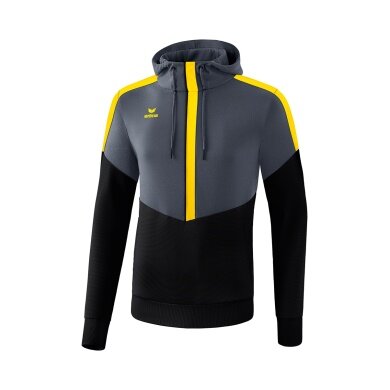 Erima Hoodie Squad (Cotton Touch) grey/black/yellow Men