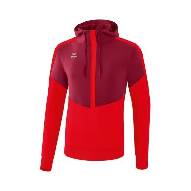 Erima Hoodie Squad Hoodie (Cotton Touch) bordeaux/red Men