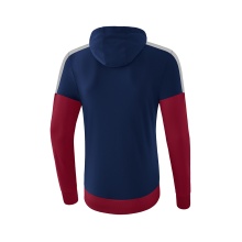 Erima Hoodie Squad Hoodie (Cotton Touch) navy/bordeaux/grey Children