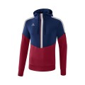 Erima Hoodie Squad Hoodie (Cotton Touch) navy blue/bordeaux red Men