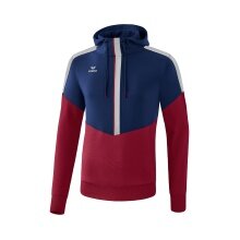 Erima Hoodie Squad Hoodie (Cotton Touch) navy blue/bordeaux red Men