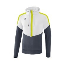 Erima Hoodie Squad 2020 white/gray/lime Boys