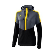 Erima Hoodie Squad 2020 grey/black/yellow Women