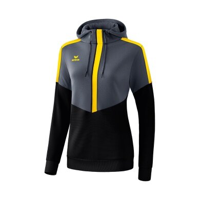 Erima Hoodie Squad 2020 grey/black/yellow Women