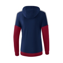 Erima Hoodie Squad (Cotton Touch) navy blue/bordeaux red Women