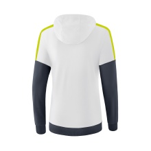 Erima Hoodie Squad white/gray/lime Women