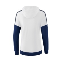 Erima Hoodie Squad white/navy blue Women