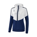 Erima Hoodie Squad white/navy blue Women