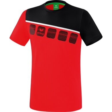 Erima Sport T-shirt 5C (100% Polyester) red/black Men