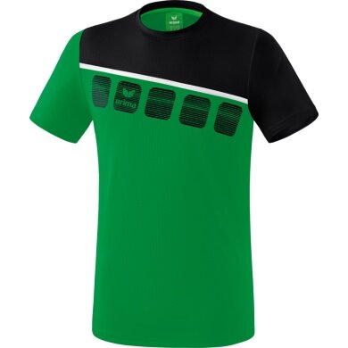 Erima Sport T-shirt 5C (100% Polyester) green/black Men