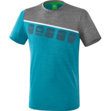 Erima Sport T-shirt 5C (100% Polyester) blue/grey Men