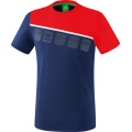 Erima Sport T-shirt 5C (100% Polyester) navy blue/red Men