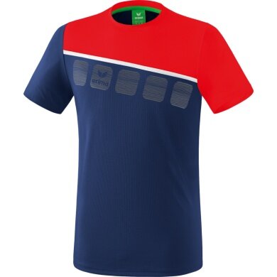 Erima Sport T-shirt 5C (100% Polyester) navy blue/red Men