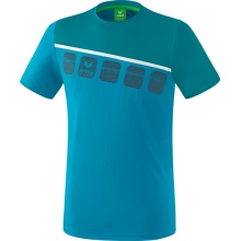 Erima Sport T-shirt 5C (100% Polyester) blue/light blue Men