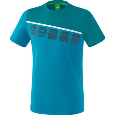 Erima Sport T-shirt 5C (100% Polyester) blue/light blue Men