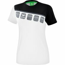 Erima Sport-Shirt 5C (100% Polyester) white/black Women