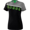 Erima Sport-Shirt 5C (100% Polyester) black/grey Women