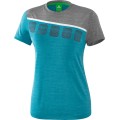 Erima Sport-Shirt 5C (100% Polyester) blue/grey Women