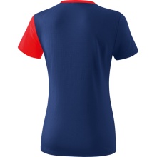 Erima Sport-Shirt 5C (100% Polyester) navy blue/red Women