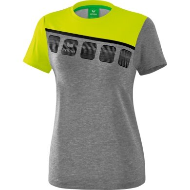 Erima Sport-Shirt 5C grey/lime Women