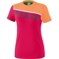 Erima Sport-Shirt 5C (100% Polyester) pink/peach Women