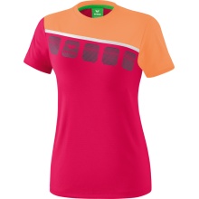 Erima Sport-Shirt 5C (100% Polyester) pink/peach Women