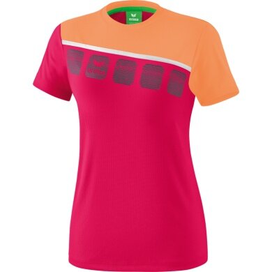 Erima Sport-Shirt 5C (100% Polyester) pink/peach Women