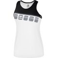 Erima Tank 5-C 2019 white/black/dark grey Women