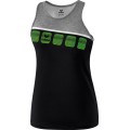 Erima Tank 5-C 2019 black/grey melange/white Women