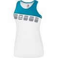 Erima Sport Tank 5C white/petrol blue Women