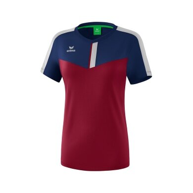 Erima Sport-Shirt Squad #20 navy blue/bordeaux/grey Women