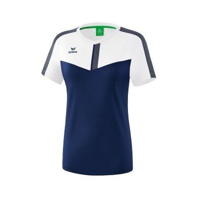 Erima Sport-Shirt Squad white/navy blue Women