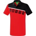 Erima Sport Polo 5C (100% Polyester) red/black Men