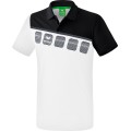 Erima Sport Polo 5C (100% Polyester) white/black Men