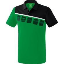 Erima Sport Polo 5C (100% Polyester) green/black Men