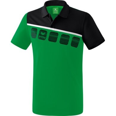 Erima Sport Polo 5C (100% Polyester) green/black Men