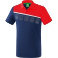 Erima Sport Polo 5C (100% Polyester) navy blue/red Men