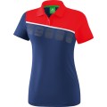 Erima Sport Polo 5C (100% Polyester) navy blue/red Women