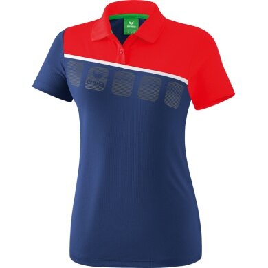 Erima Sport Polo 5C (100% Polyester) navy blue/red Women