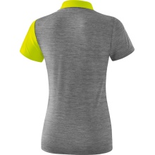 Erima Sport Polo 5C (100% Polyester) grey melange/lime Women