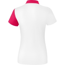 Erima Sport Polo 5C (100% Polyester) white/pink Women