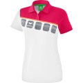 Erima Sport Polo 5C (100% Polyester) white/pink Women