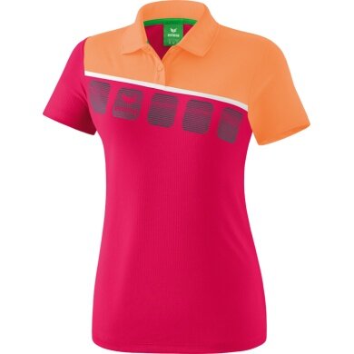 Erima Sport Polo 5C (100% Polyester) pink/peach Women