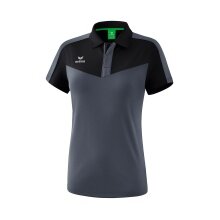 Erima Sport Polo Squad (100% Polyester) black/grey Women