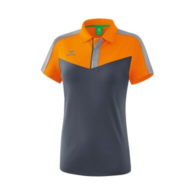 Erima Sport Polo Squad (100% Polyester) orange/grey Women