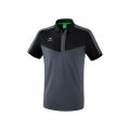 Erima Sport-Polo Squad (100% Polyester) black/grey Men