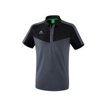 Erima Sport-Polo Squad (100% Polyester) black/grey Men