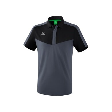 Erima Sport-Polo Squad (100% Polyester) black/grey Men