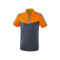 Erima Sport-Polo Squad (100% Polyester) orange/grey Men